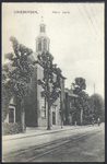 17616 Gezicht op de N.H.-kerk (Hoofdstraat 115) te Driebergen.N.B. In 1927 is de kerk ingrijpend verbouwd. De gemeenten ...